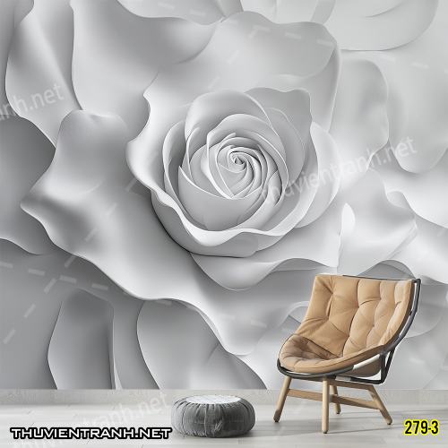 Tranh dán tường Hoa 3D- 279-3 - Kết quả tìm kiếm tranh tường